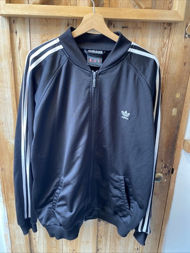 Adidas tracksuit top vintage - l,