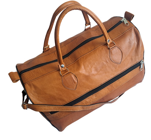 Vintage leather 49cm weekender - leather,