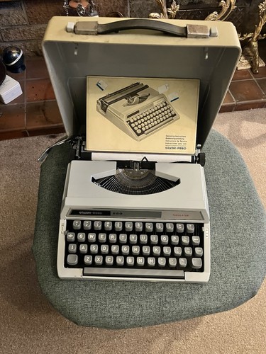 Vintage typewriter with carry - vintage,
