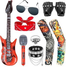 8 Pcs Punk Gothic Rocker