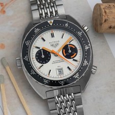Vintage Heuer Autavia 11630  Calibre 12 - Unpolished - Orange Boy