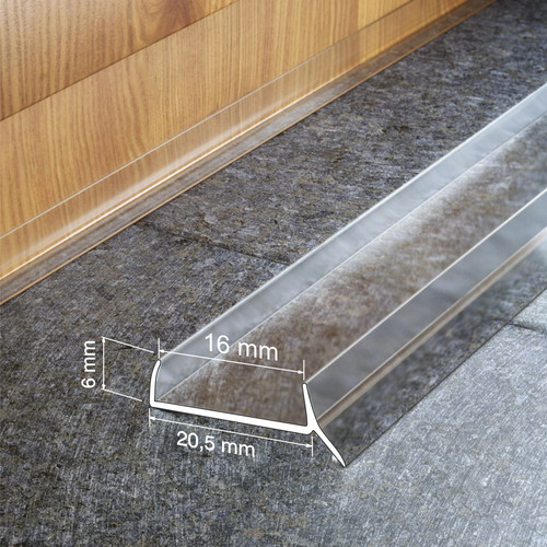 Pvc plinth sealing strip - 3m,