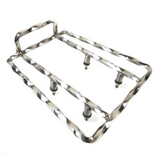 Lambretta Series 3 Li GP SX TV Twisted Rear Sprint Rack - Polished Stainless