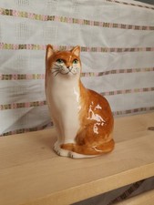 Vintage Babbacombe Pottery Devon Ceramic Ginger Cat Figurine – 10cm