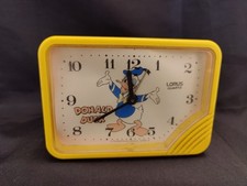 Very Rare Lorus Quartz Vintage Donald Duck Disney Alarm Clock