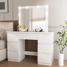 White led dressing table - led,