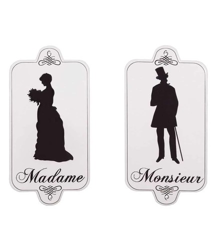 Toilet door signs metal - toilet,