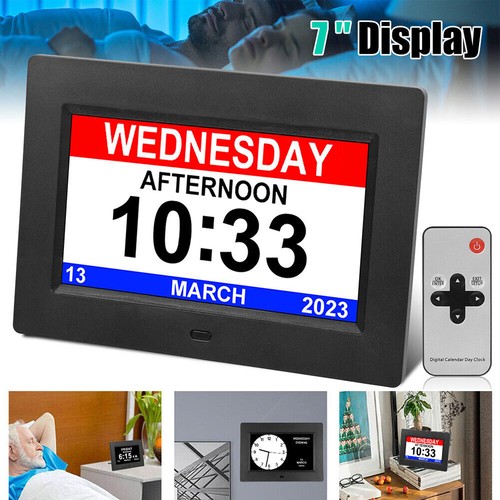 Digital alarm clock day date - day,