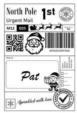 Santa Postage Shipping Post