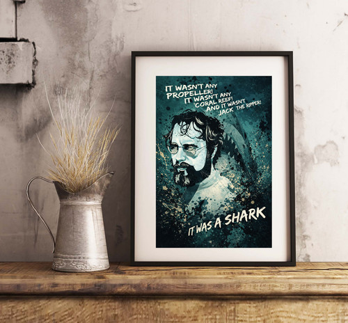 Jaws hooper poster - hooper, glossy