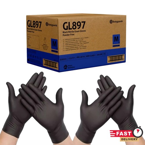Black nitrile disposable - black,