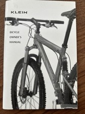 Klein Bicycle Owner’s Manual