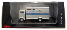 1:43 Scale Schuco 450352800 Mercedes Benz LP 608 Boxvan - MARTINI RACING PORSCHE