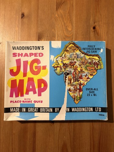 Waddingtons shaped jig map - waddingtons,