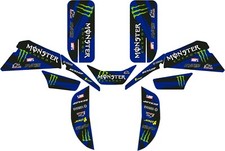 YAMAHA BLASTER GRAPHICS KIT IN MONSTER STYLE BLUE OR RED FREE UK POST