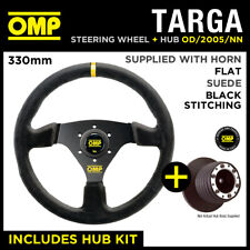 RENAULT CLIO 172 182 CUP 98-06 OMP TARGA 330mm SUEDE STEERING WHEEL & HUB COMBO