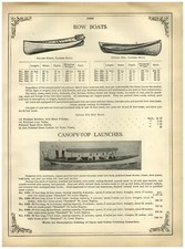 1902 PAPER AD Clinker Built
