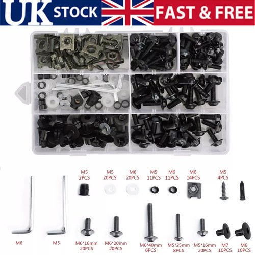 Black fairing bolts screws - screws, kit