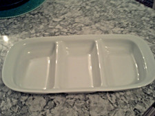 ROYAL WORCESTER JAMIE OLIVER WHITE ON WHITE DIPS 'N' BITS SERVING DISH