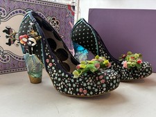 irregular choice shoes size 8 / EU 41 / Bubba Black Blue 3801-27A Boxed