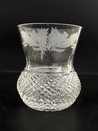 Edinburgh crystal thistle cut - crystal,