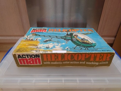 Vintage action man helicopter - action,