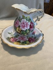 Vintage Roses Bowl Pitcher