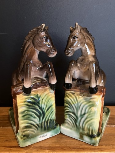 Horse bookends vintage good - vintage, in