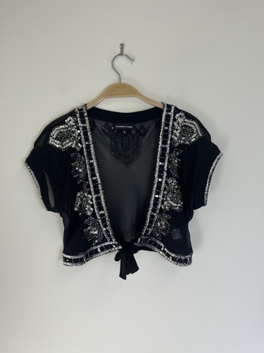 Vtg warehouse 100 - silk, beaded