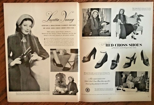 Loretta young red - cross, shoes