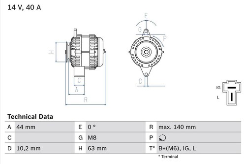 Alternator daihatsu cuore - alternator,