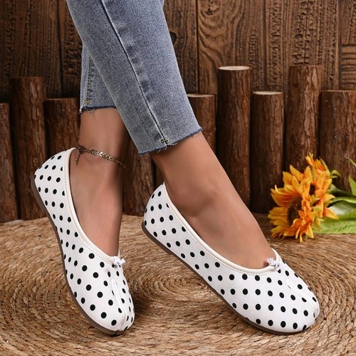 Women bowknot flat loafers - bowknot,