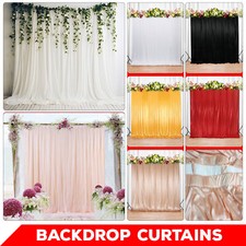 3x3m/4x8m Stage Wedding Party Backdrop Photography Background Drape Curtains