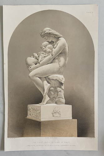 Antique victorian print - print, –