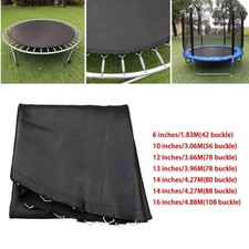 Trampoline Mat Round Jumping Pad Replacement Long Lasting with V-Rings