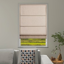 CUSTOM CUT Room Darkening Light Filtering Corded Roman Roller Blind Window Shad