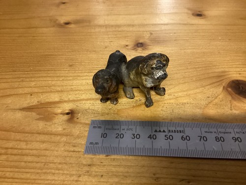 Cold painted bronze pair - cold,