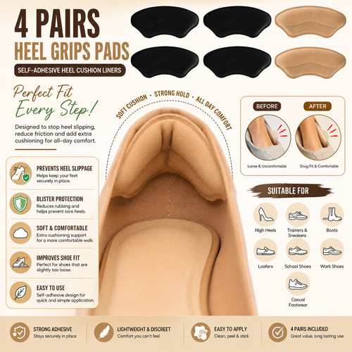 Pairs heel grips - 4,