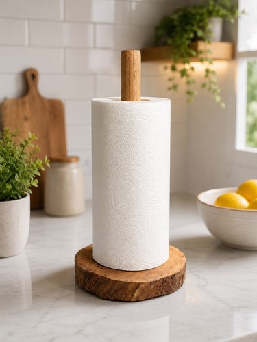 Handmade rustic kitchen roll - rustic,