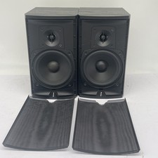 Pair of 2 Boston Acoustics CR6 Bookshelf Speakers 8 Ohm Black 100 Watts *TESTED