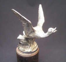 VINTAGE 1960s WILD DUCK CAR RADIATOR CAP MASCOT ~LEJEUNE GAME BIRD HOOD ORNAMENT