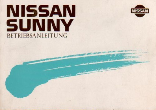 Nissan sunny owners manual - nissan,
