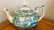 NEW Spode Green Italian FORTNUM & MASON Large Teapot
