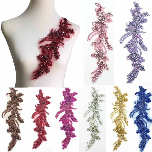 Floral lace applique - x,