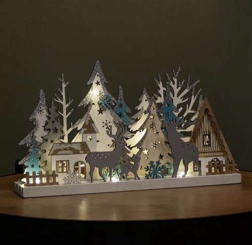 Christmas village scene light - village,