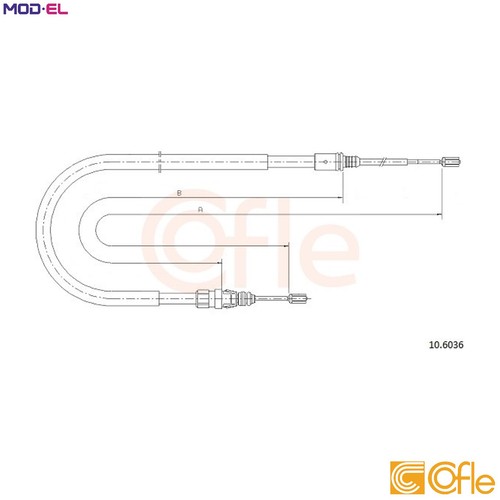 Cable pull parking brake - cable,