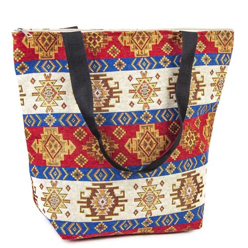 Kilim design tote - kilim, shoulders