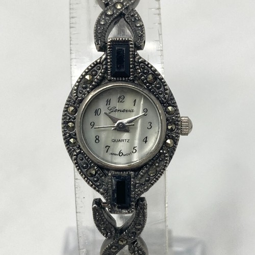 Vtg geneva marcasite watch - vtg,