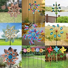 Metal Stake Windmill Garden