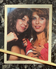 RARE Vintage Photobooth Photo Young Women Friends Topless Flashers 1980s Risqué